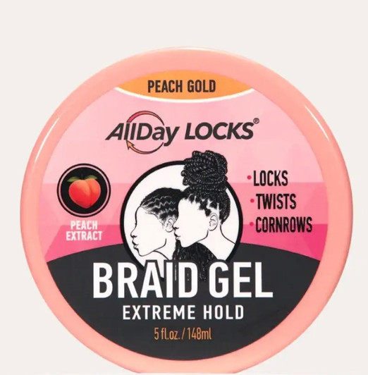 AllDay Lock & Braid Gel Peach Gold (5oz)