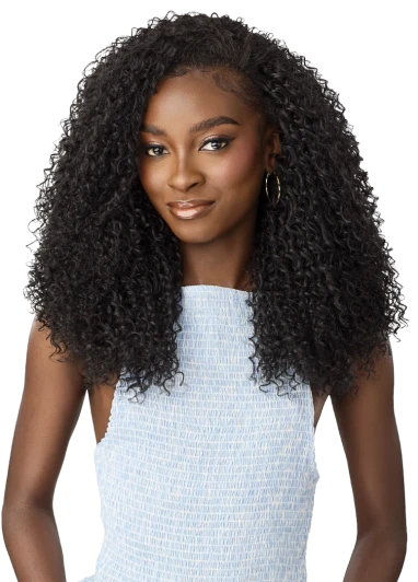 OUTRE Synthetic Quick Weave Half Wig -  3C Whirly Curls