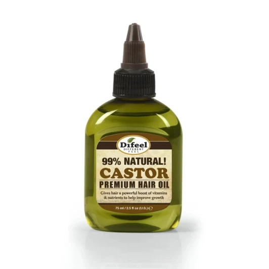 Difeel Premium Natural Hair Oil - Castor Oil (2.5 oz)