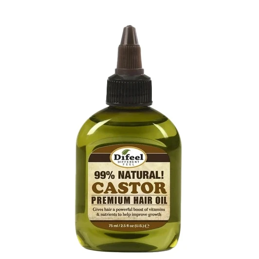 Difeel Premium Natural Hair Oil - Castor Oil (2.5 oz)