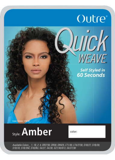OUTRE Synthetic Quick Weave Half Wig -  Amber