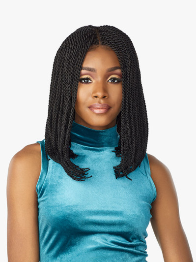 SENSATIONNEL Cloud 9 Synthetic Hair 4x4 Lace Parting Swiss Lace Wig - SENEGAL TWIST BOB