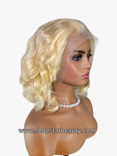 VOSSMI 100% Unprocessed Human Hair BOB 13x5 Lace Wig - Bouncy (613)