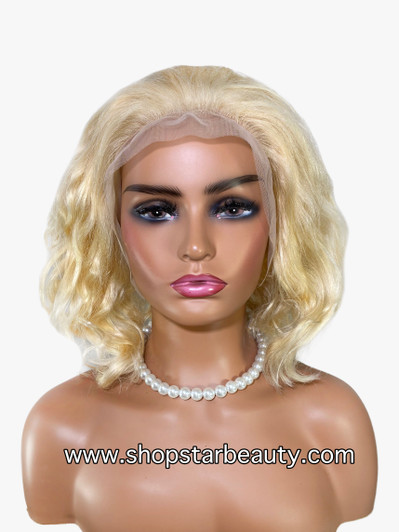 VOSSMI 100% Unprocessed Human Hair BOB 13x5 Lace Wig - Bouncy (613)