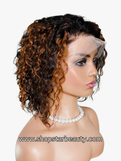 VOSSMI 100% Unprocessed Human Hair BOB 13x5 Lace Wig - Elegant Deep (P1B30)