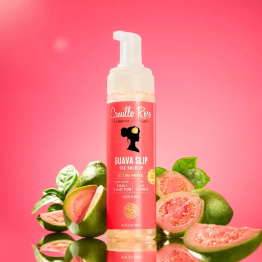 Camille Rose Guava Slip The Hold Up Setting Mousse (7oz) Camille Rose Guava Slip The Hold Up Setting Mousse (7oz)