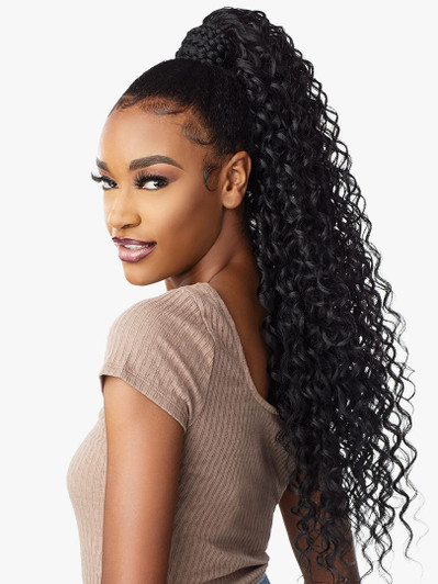 SENSATIONNEL Synthetic Ponytail Instant Pony Wrap - BRAIDED DEEP 28"