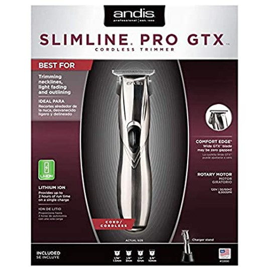 ANDIS Slimline Pro GTX Lithium Powered Cordless Trimmer ANDIS Slimline Pro GTX Lithium Powered Cordless Trimmer