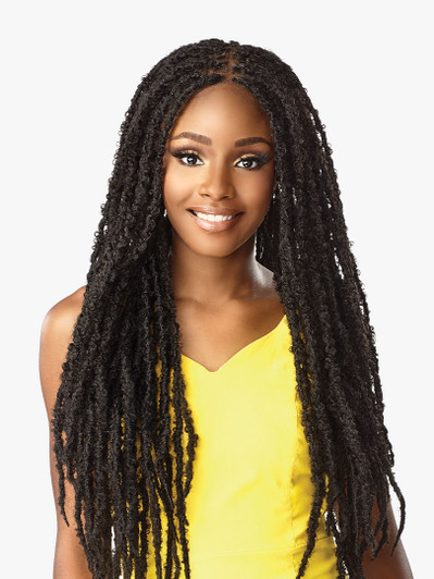 SENSATIONNEL Cloud 9 Synthetic Swiss 100% Hand-Braided Lace Wig - BUTTERFLY LOCS 30 SENSATIONNEL Cloud 9 Synthetic Swiss 100% Hand-Braided Lace Wig - BUTTERFLY LOCS 30