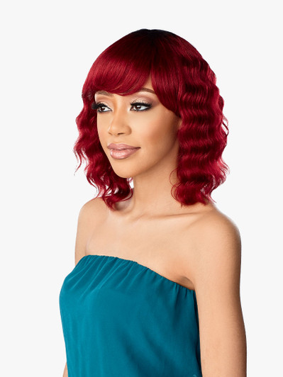 SENSANTIONNEL 10A 100% Unprocessed Virgin Human Hair Full Wig - LOOSE DEEP 12"