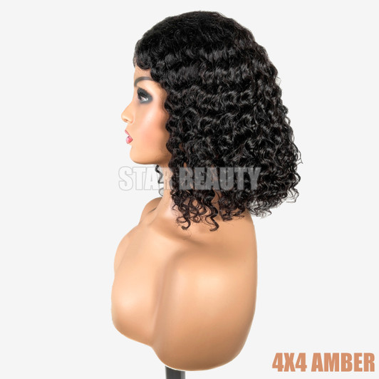 Bellatique 100% Human Hair 4X4 Closure Wig - AMBER