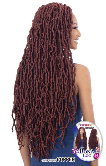 FREETRESS Braid Synthetic Crochet Hair - 3X BONA LOC 24 KBN24 FREETRESS Braid Synthetic Crochet Hair - 3X BONA LOC 24 KBN24