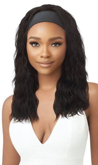 OUTRE 100% Human Hair Headband Wet & Wavy Wig - LOOSE BODY 20"