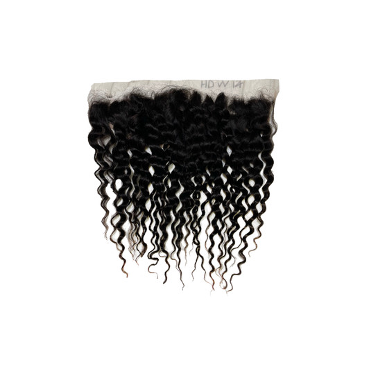 Silver Unprocessed 100% Virgin Remi Human Hair HD Lace 13x4 Frontal - WATER WAVE