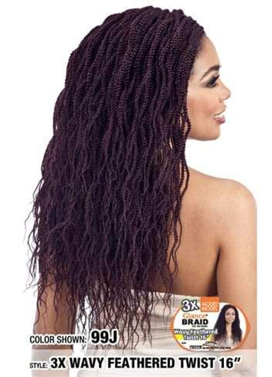 MODELMODEL Glance 3X Wavy Feathered Twist 16"