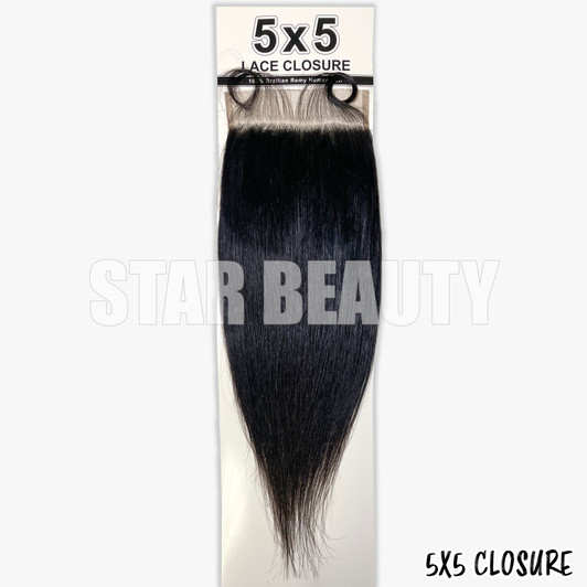 100% Human Hair 5x5 Lace Closure