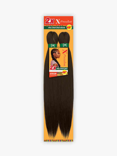 SENSATIONNEL 2X X-Pression Pre-Stretched Braiding Hair 48" SENSATIONNEL 2X X-Pression Pre-Stretched Braiding Hair 48"