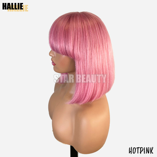 Bellatique 100% Human Hair Full Wig - HALLIE(HOT PINK)