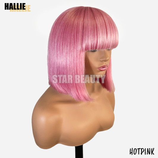Bellatique 100% Human Hair Full Wig - HALLIE(HOT PINK)