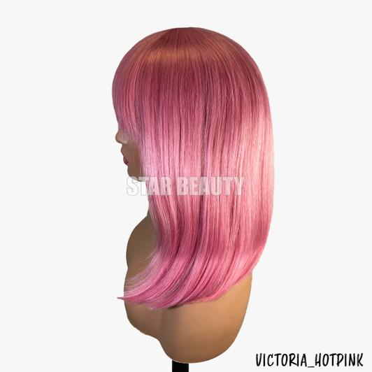 Bellatique 100% Human Hair Full Wig - VICTORIA (HOT PINK)