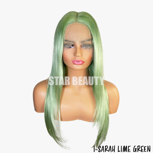 Bellatique 100% Human Hair I-Part Lace Wig - SARAH (LIME GREEN)