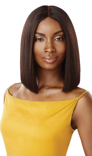 OUTRE The Daily Wig 100% Unprocessed Human Hair Lace Part Wig - STRAIGHT BLUNT CUT BOB 12 OUTRE The Daily Wig 100% Unprocessed Human Hair Lace Part Wig - STRAIGHT BLUNT CUT BOB 12