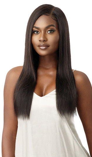 OUTRE MyTresses 100% Unprocessed Human Hair Black Label Lace Frontal Wig 13x4 HH-VIRGIN STRAIGHT 24"