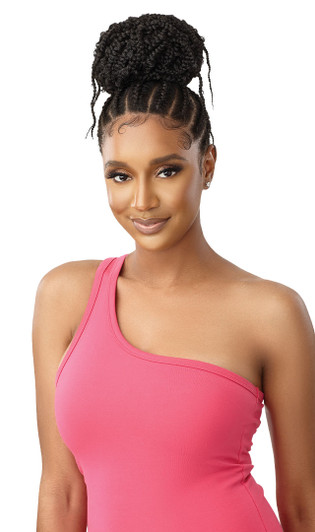 OUTRE Synthetic Pretty Quick Pony - Butterfly Jungle Wavy Box Braid Ponytail 24