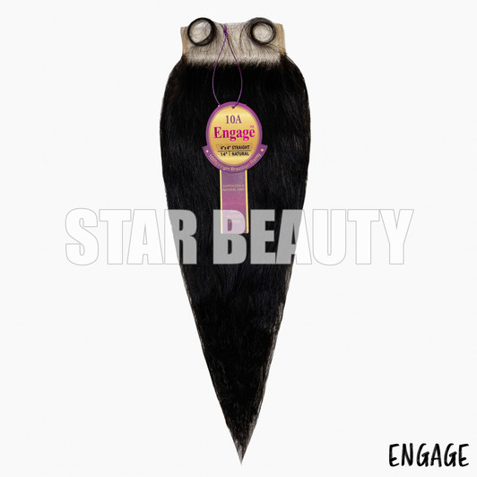 10A ENGAGE Virgin Hair Closure 4x4 - Straight