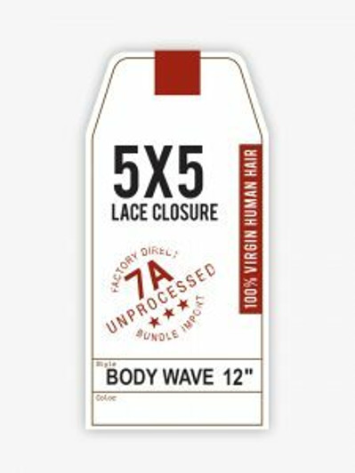 SENSATIONNEL 7A Bare & Natural 5X5 Closure 100% Unprocessed Human Hair