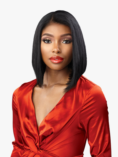 SENSATIONNEL 100% Virgin Human Hair 13X4 HD Lace Part Wig - 15A BOB 10 SENSATIONNEL 100% Virgin Human Hair 13X4 HD Lace Part Wig - 15A BOB 10