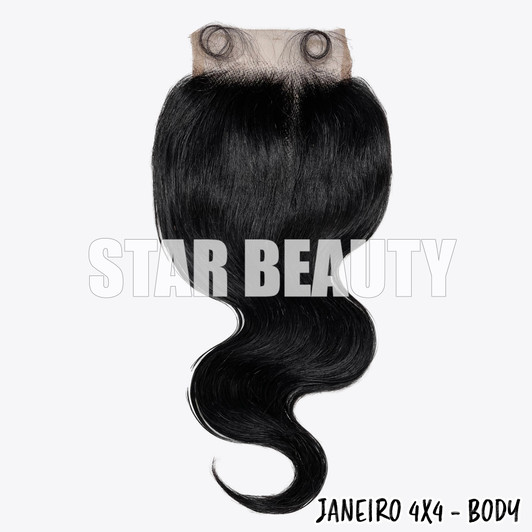 9A Janeiro Brazilian 100% Virgin Hair 4X4 Closure - BODY WAVE 9A Janeiro Brazilian 100% Virgin Hair 4X4 Closure - BODY WAVE