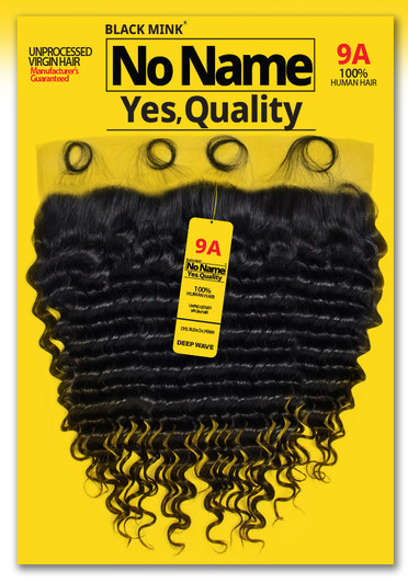 9A No Name Brand Brazilian 100% Virgin Hair 13x4 Frontal - Deep Wave 12"