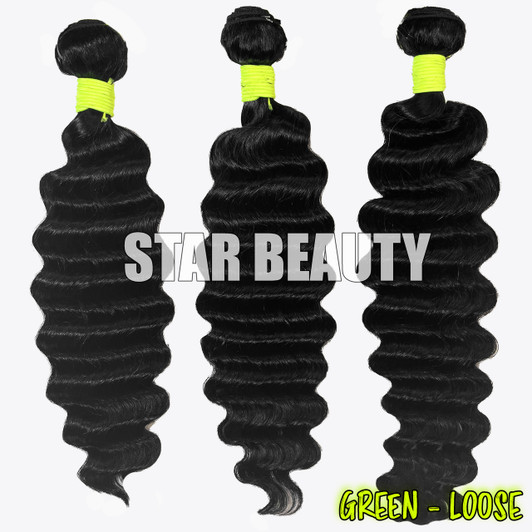 GREEN PACK Single Bundle - Loose Wave