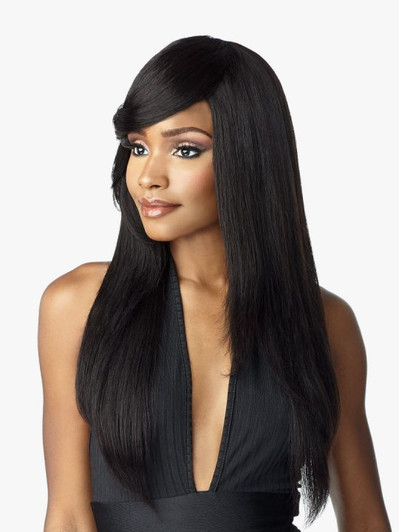 SENSATIONNEL Empire 100% Human Hair Clip-In Side Swept Bang