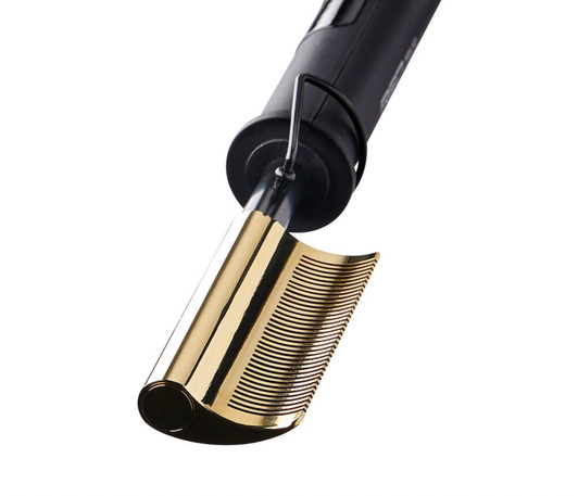 RED Curved Teeth Hot Styler Pressing Comb
