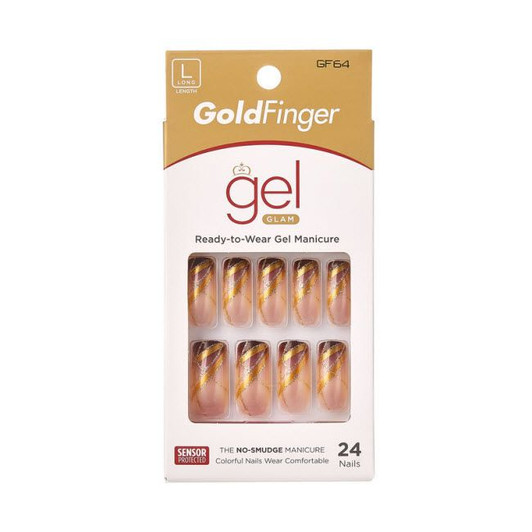Gold Finger Nail Art Rhinestones (NAR06-Crystal Clear)