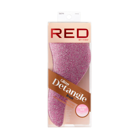 RED Detangle Glitter Brush