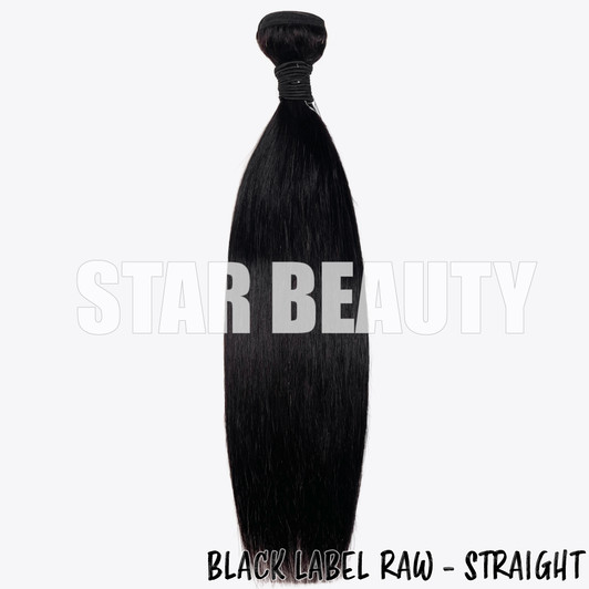 15A Black Label Raw Virgin Hair Single Bundle - Straight (10"-30")
