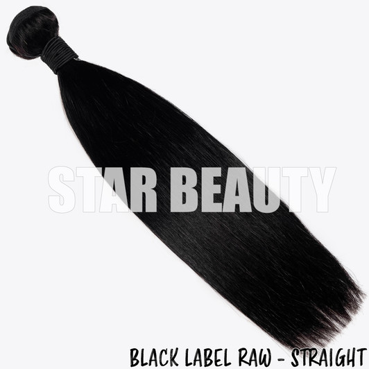 15A Black Label Raw Virgin Hair Single Bundle - Straight (10"-30")