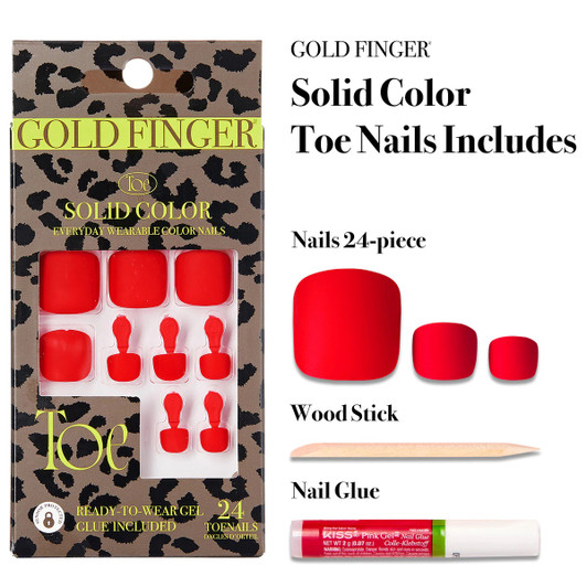 Kiss Gold Finger Toenails Collection