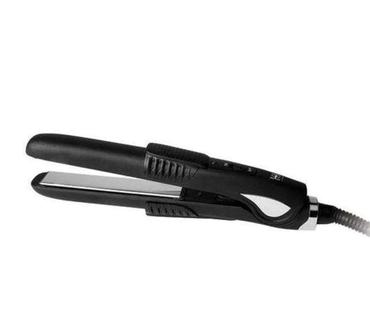 Annie Hot & Hotter Travel Size Titanium Extra Long Plate Mini Flat Iron 3/4" Black