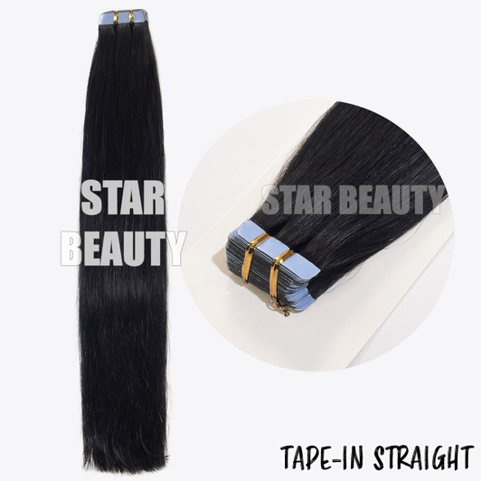 BOMB HAIR 100% Human Hair Tape-In - Straight (18"-22") BOMB HAIR 100% Human Hair Tape-In - Straight (18"-22")