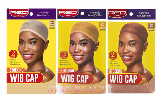 RED Stocking Wig Cap