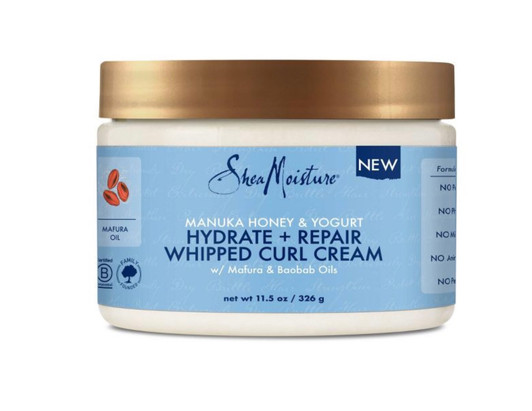 SheaMoisture Manuka Honey + Yogurt Hydrate + Repair Whipped Curl Cream (11.5 oz)