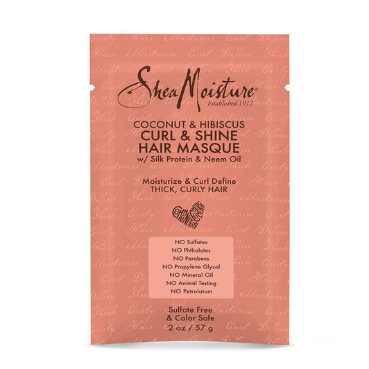 Shea Moisture Coconut & Hibiscus Curl & Shine Masque Packette (2 oz) Shea Moisture Coconut & Hibiscus Curl & Shine Masque Packette (2 oz)