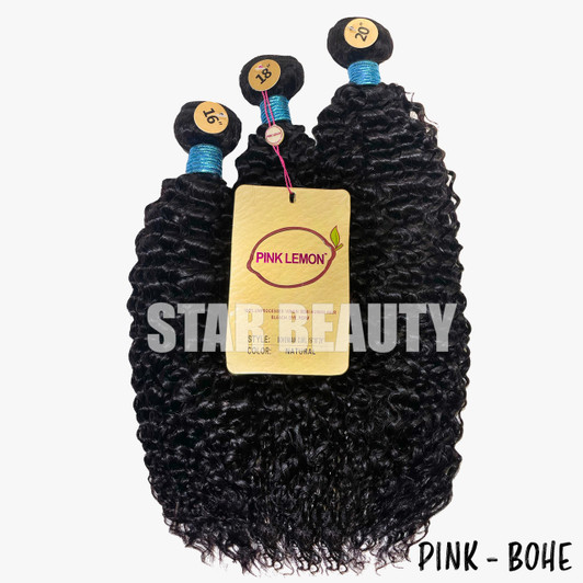 15A PINK LEMON Brazilian 3 Bundle Multi Pack - Bohemian Curl