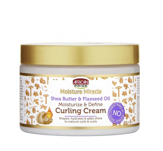 African Pride Moisture Miracle Shea Butter & Flaxseed Oil Curling Cream