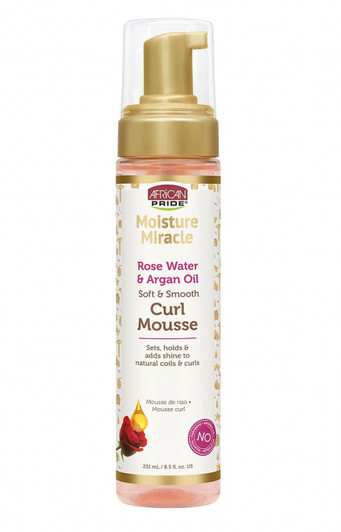 African Pride Moisture Miracle Rose Water & Argan Oil Curl Mousse