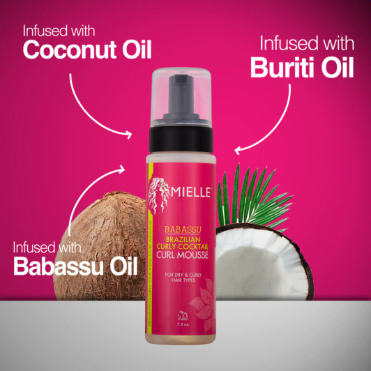 Mielle Babassu Brazilian Curly Cocktail Curl Mousse